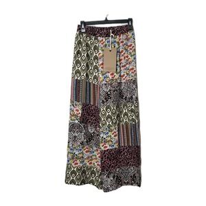 POL Mixed Print Wide Leg Pants Prototype Rare Sz Small Animal Floral Patchwork
